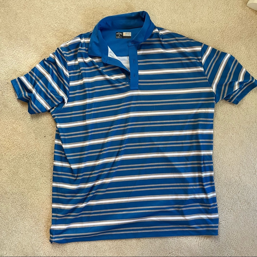 Callaway Men's Striped Golf Shirt